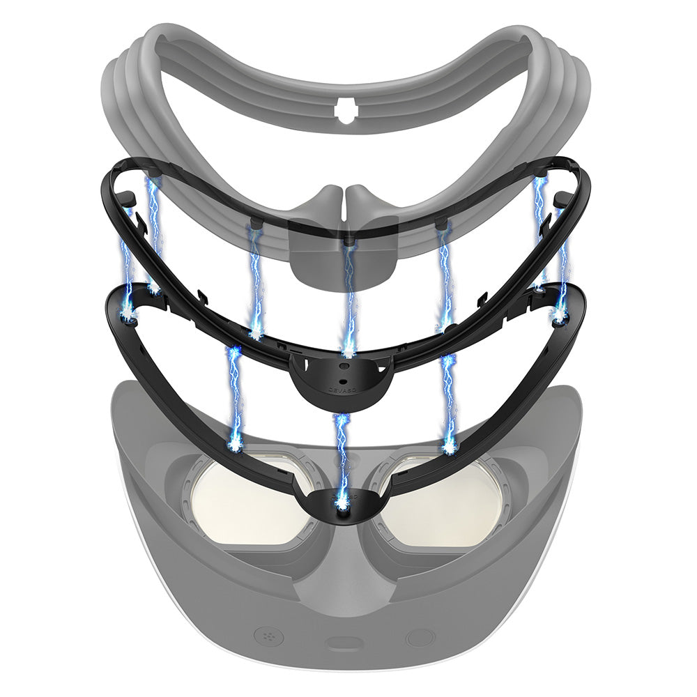 DEVASO VR Facial Interface Bracket for PS VR2 Headset Face Cover Magnetic Quick Release Device DEVASO VR Facial Interface Bracket for PS VR2 Headset Face Cover Magnetic Quick Release Device